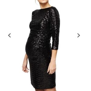Stunning Sequin Maternity Dress